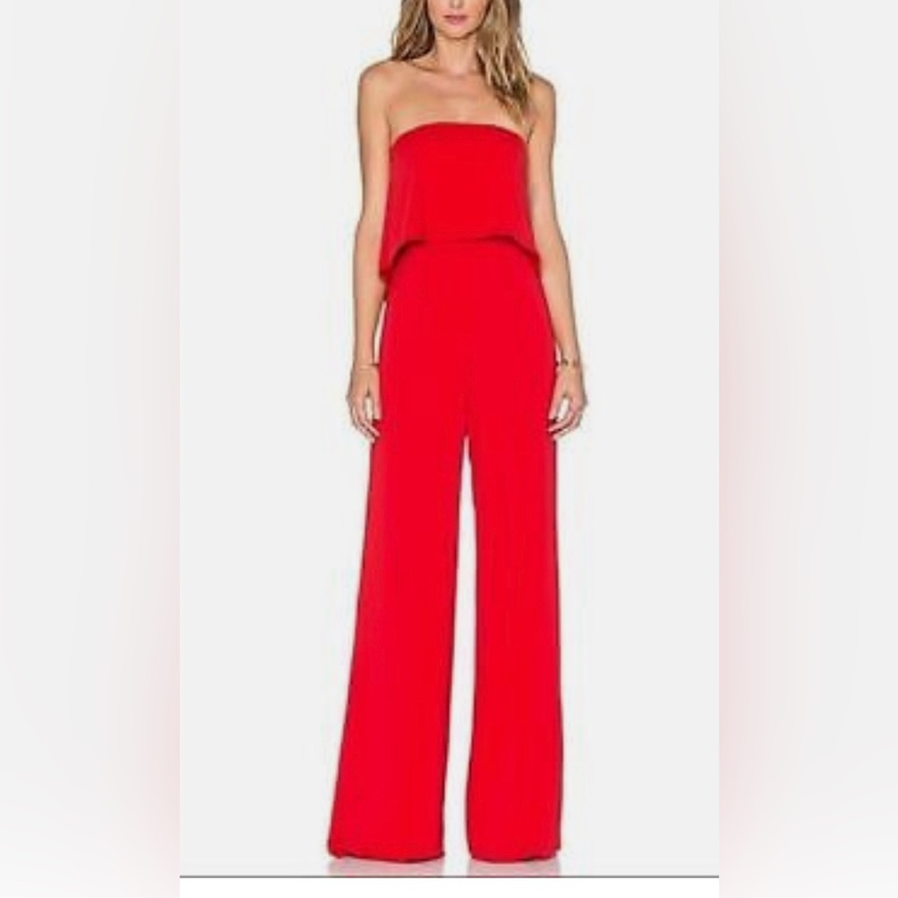 Jay Godfrey Red Jumpsuit